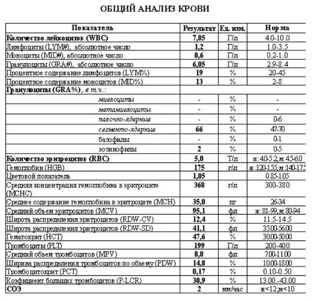 Какая норма моноцитов