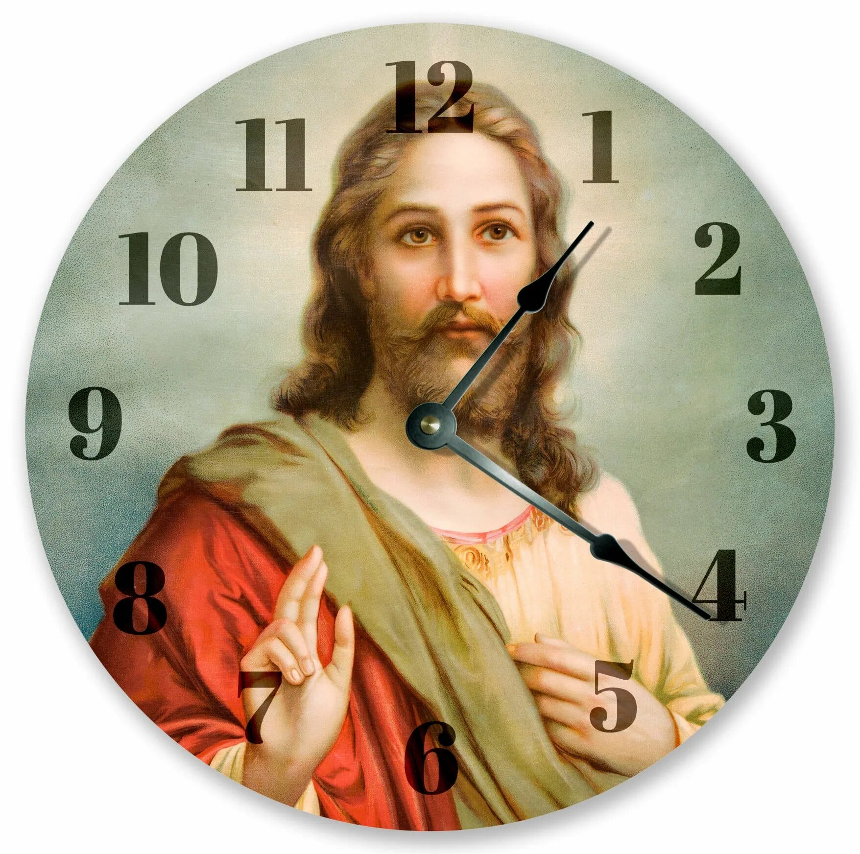 Христос часы. Часы настенные с Иисусом.