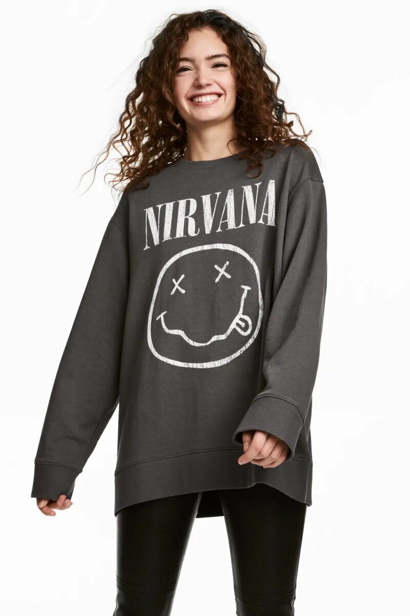 Кофты h. Свитшот Nirvana HM. Толстовка Nirvana h m. Худи Нирвана HM. Свитшот Nirvana HM женский.