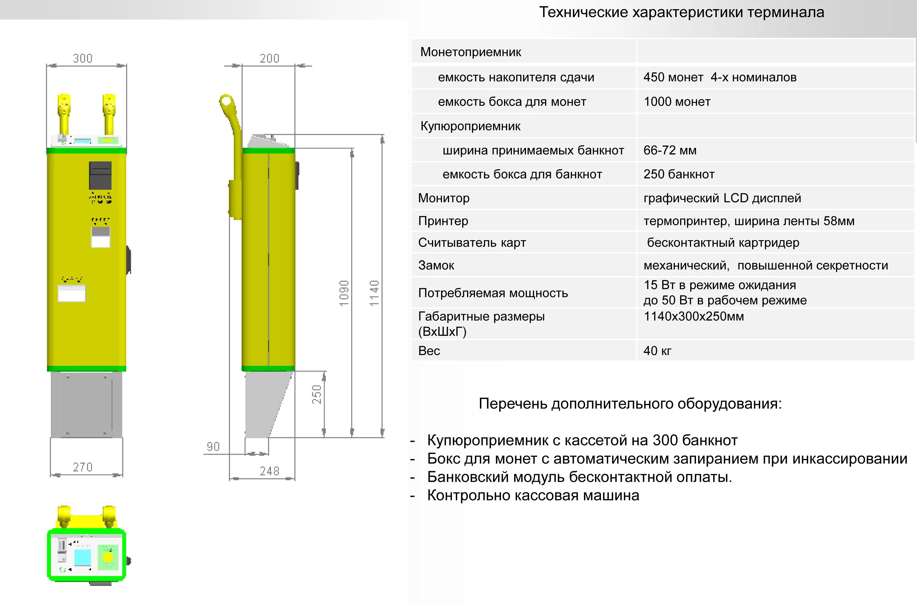 Параметры терминала. Техническая характеристика терминала. Устройство выдачи сдачи. Платежный терминал характеристики. Устройство платежного терминала.