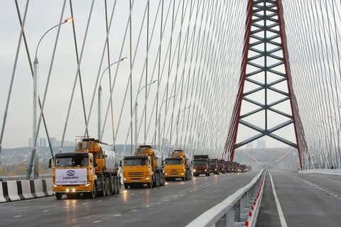 Открытие моста в новосибирске