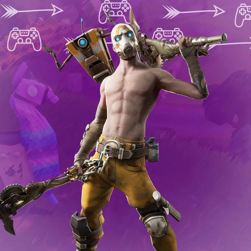 Псих из бордерлендс в фортнайт. Fortnite комплект психа. Скин психа фортнайт. Набор психа фортнайт. Набор психа фортнайт.