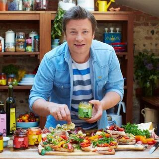 Jamie Oliver smiling.