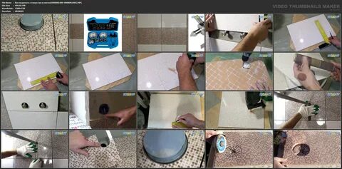 Вырезать круглое отверстие в плитке