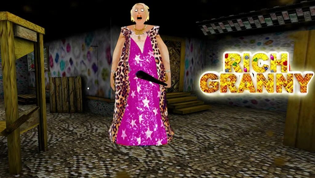 Игра Scary Rich granny 2019. ГРЕННИ богатая.