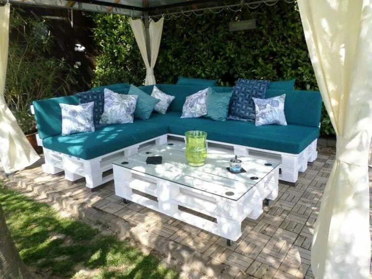 One Arm 2x4 Outdoor Sofa - Sectional Piece Diy outdoor furniture, Outdoor sofa d