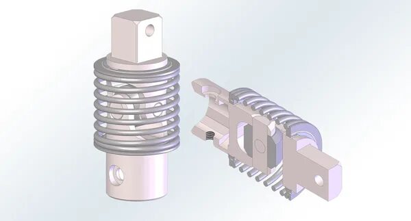 Spring join. Spring joint tolerance. spring joint unity. make universal joint at home.