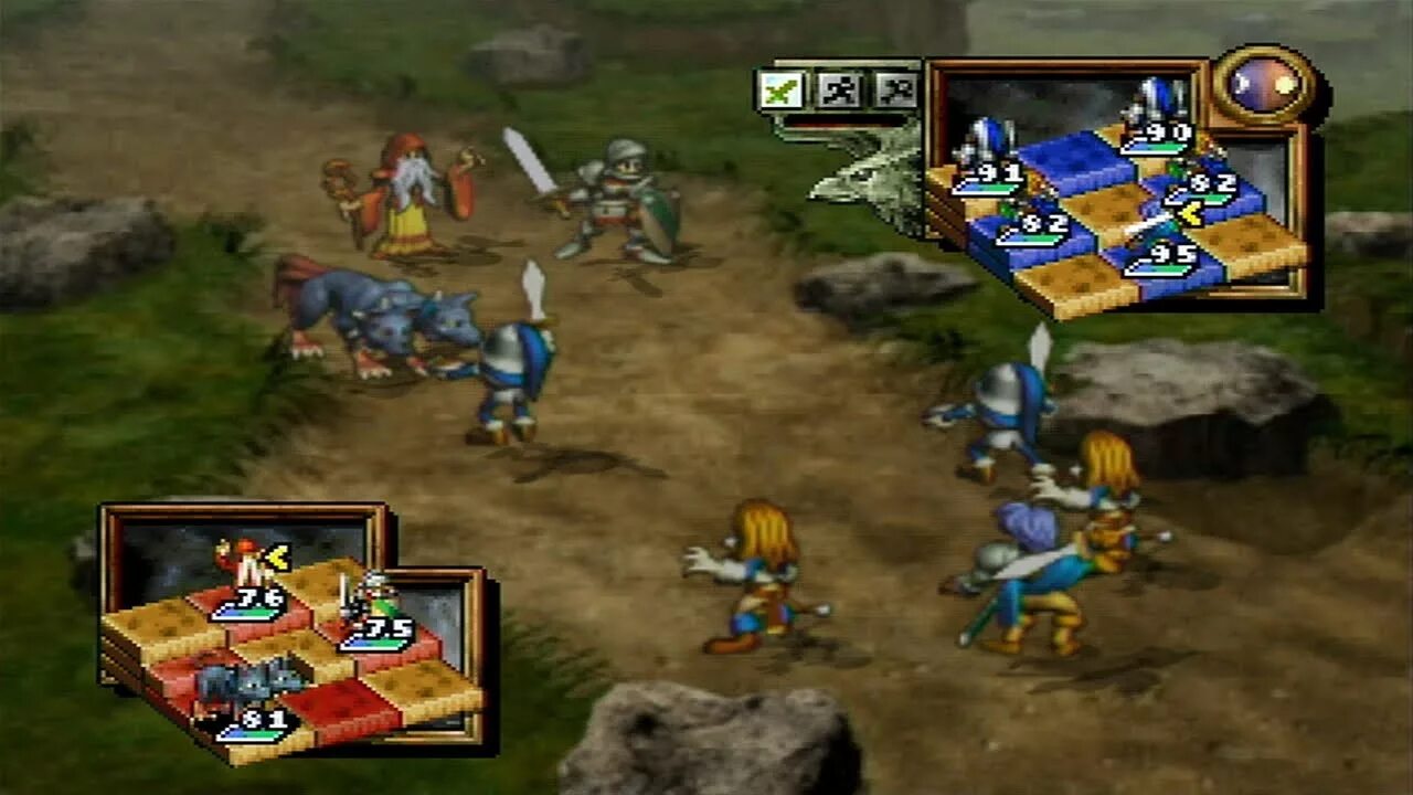 Ogre Battle ps1. Ogre Battle 64. Ogre Battle 64: person of Lordly Caliber. Ogre Battle: the March of the Black Queen. Ogre battle