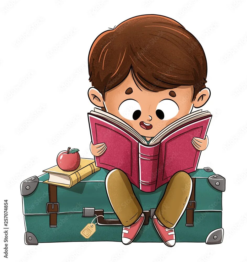He can read a book