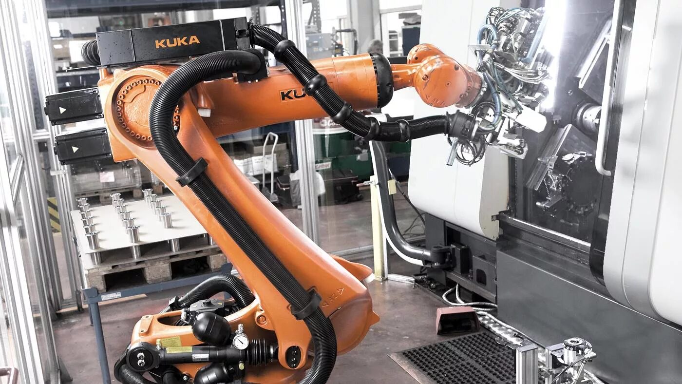 Робот паллетайзер kuka. Kuka 1fk7060. Kuka kr Quantec. Промышленный робот манипулятор kuka. Автоматика станков