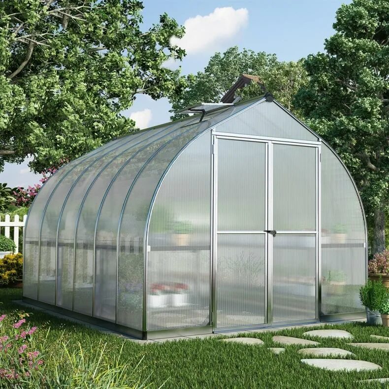 Сколько градусов выдерживает теплица из поликарбоната. Теплица greenhouse 1117. теплица 3х6 поликарбонат. palram теплица. с поликарбонатом nano-greenhouse.