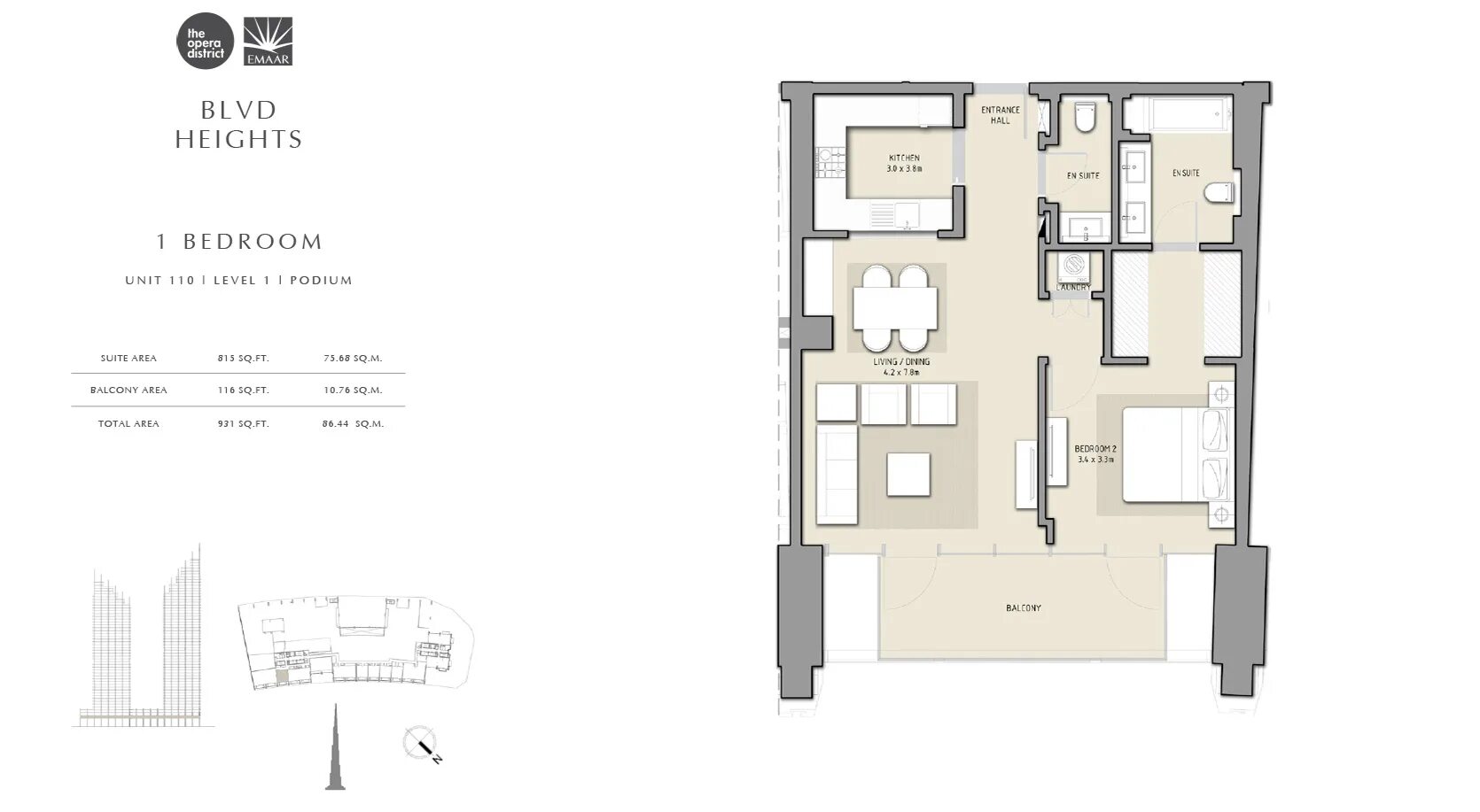 Unit 105. Blvd heights Дубай. Blvd heights Emaar. План квартиры в Дубае. Blvd heights Floor Plans.