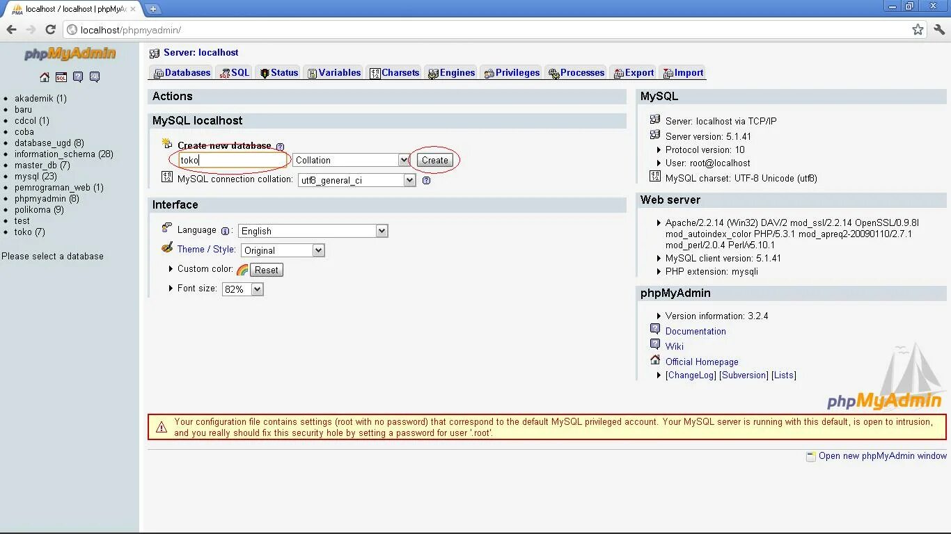 Mysql host localhost
