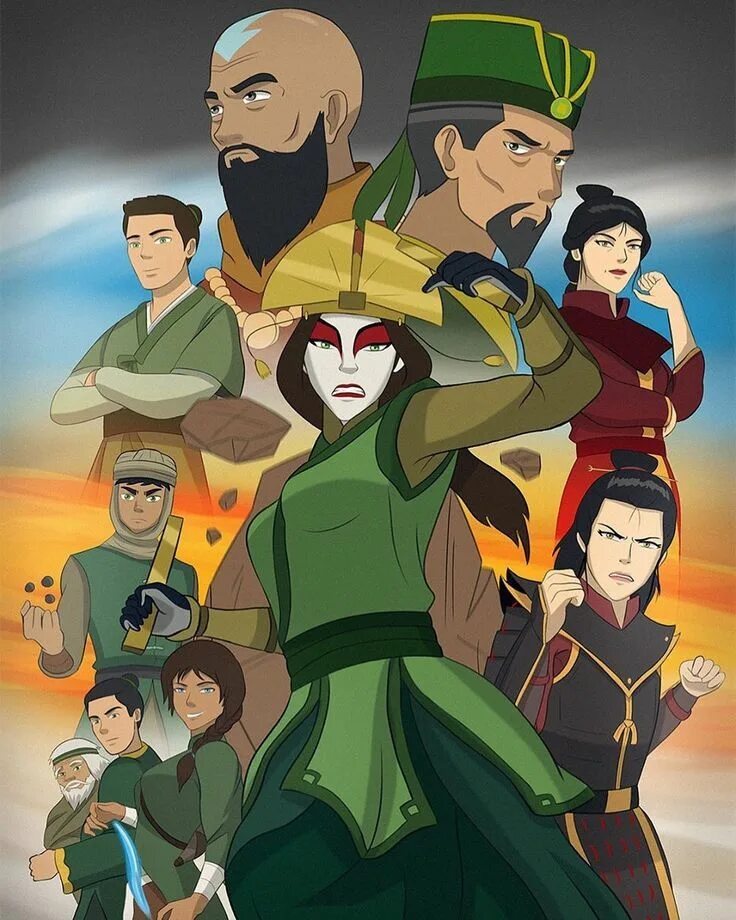 Avatar kyoshi. Аанг Киоши. Аватар Киоши аватар аанг. Аватар аанг воины Киоши.