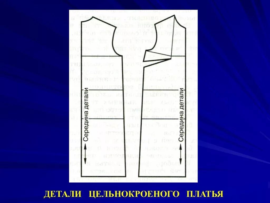 Раскрой ее сильней. Раскрой цельгокройного платья. Детали кроя платья. Название деталей кроя и срезов платья. Название срезов деталей платья.