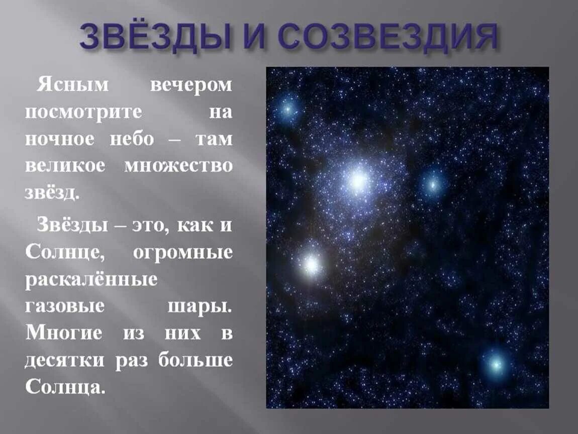 Презентацию звездное небо 2 класс. Звезды и созвездия. Рассказ о звездах. Презентация на тему звезды и созвездия. Сообщение о звезде.