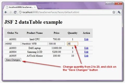 Datatable rows