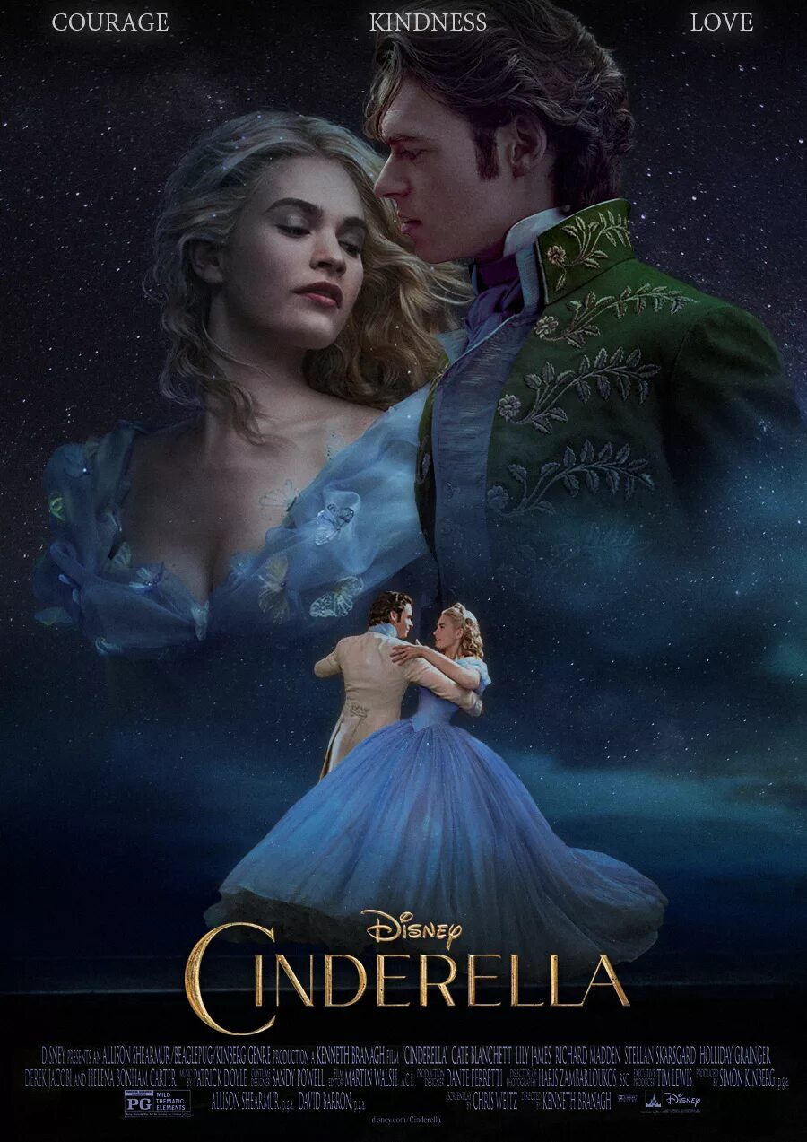 Золушка Уолт Дисней 2015. Золушка (Cinderella) 2015.