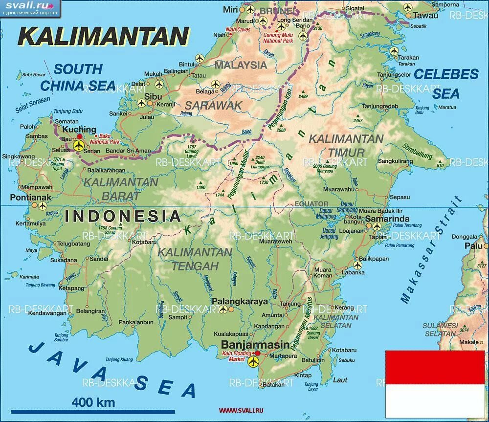 Где остров калимантан. Остров Борнео (Калимантан) карта. Остров Калимантан на карте. Где находится остров Калимантан на карте.