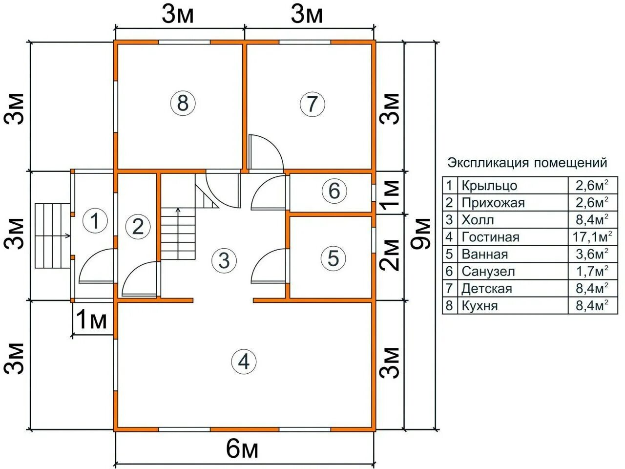Проект дома 9 9 двухэтажный каркасного Проекты Двухэтажных каркасных домов. Каркасные дома под ключ