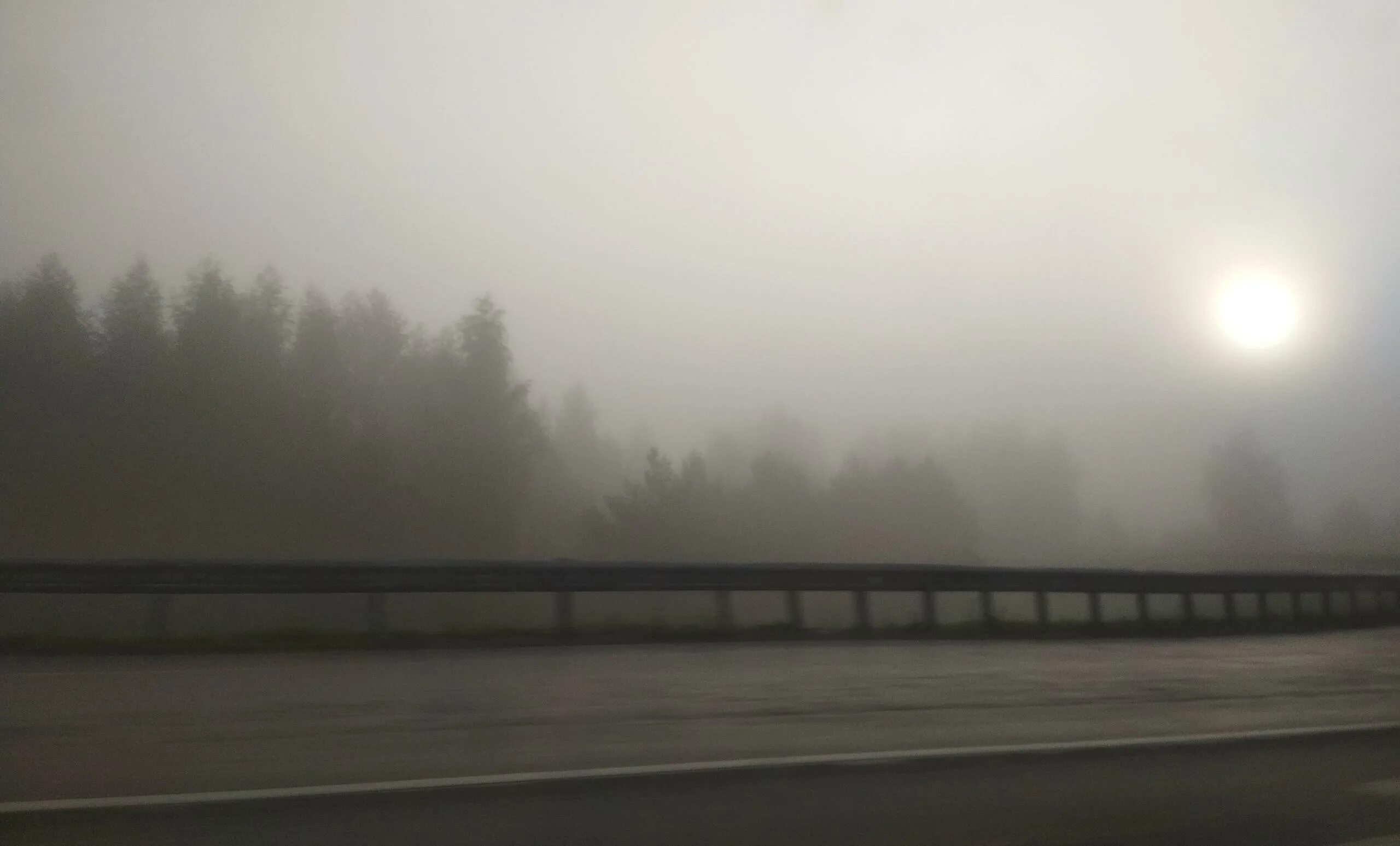 Окрестность окутана туманом