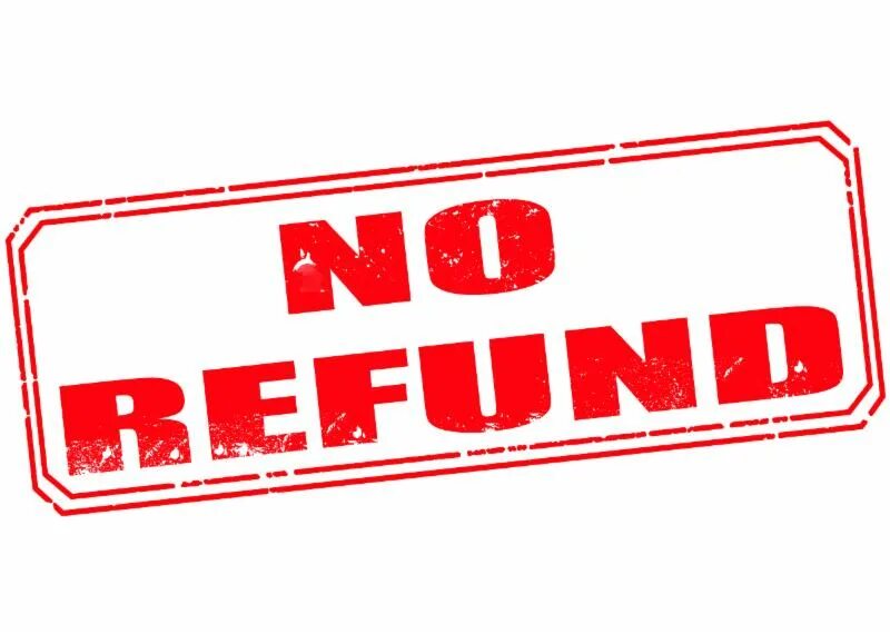 Штамп без возврата. Рефаунд. Refund герой. No refunds.