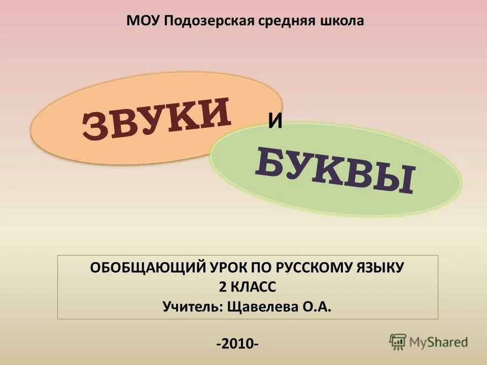 Звуки школы. Урог-игра обобщение материала звуки и буквы " кл. 2 четверть.