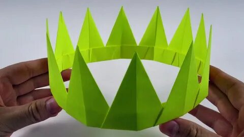 Корона из бумаги без клея
