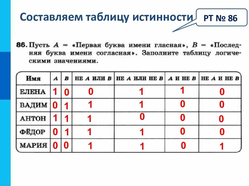 Составьте ь