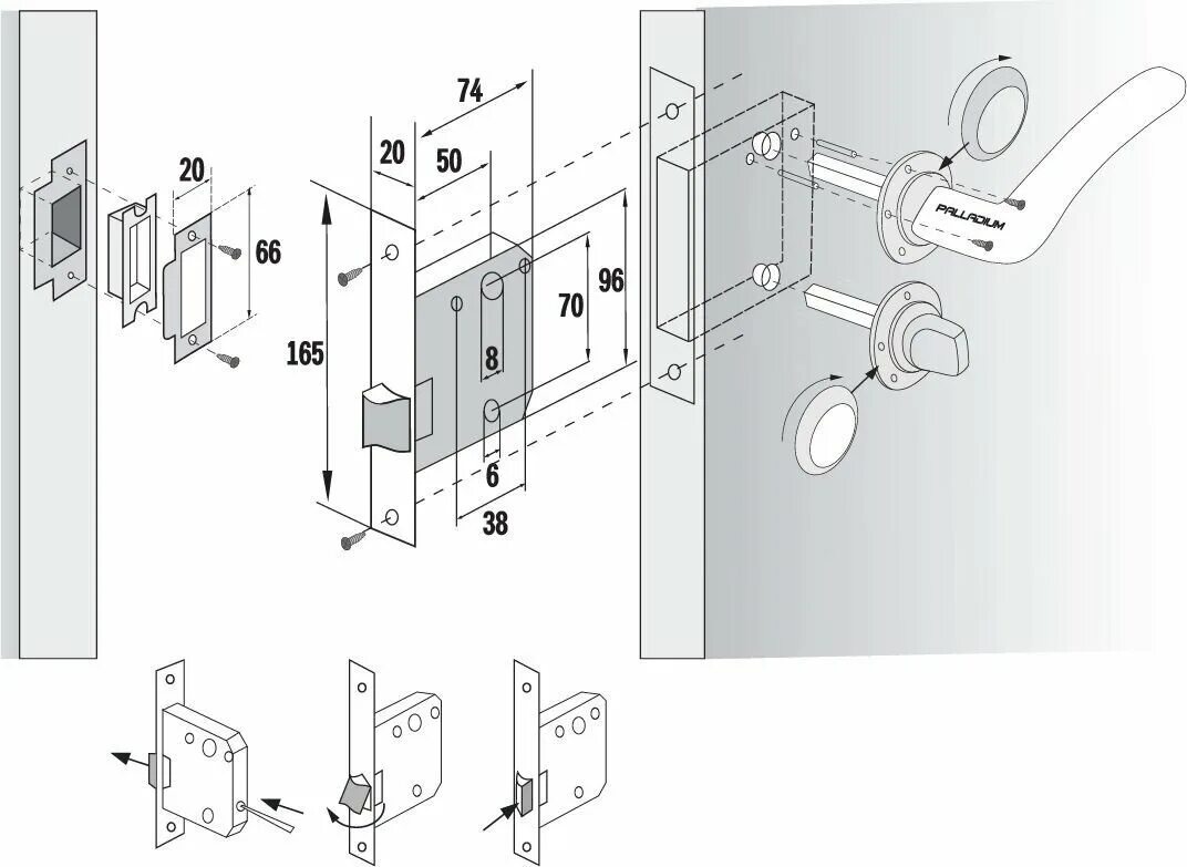 врезание защелки в дверь. установка замка межкомнатной двери с защелкой. установка замка межкомнатной двери с защелкой. врезать магнитный замок в межкомнатную дверь. защелка браво м1.