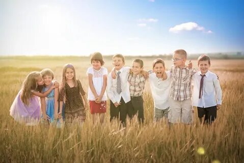 All children together
