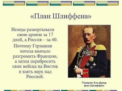 План шлиффена это кратко