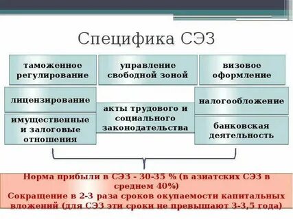 Понятие особой экономической зоны