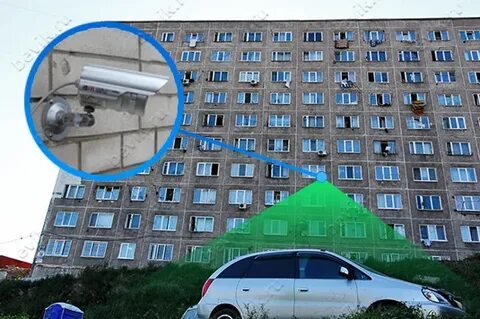 Камеры на фасаде многоквартирного дома