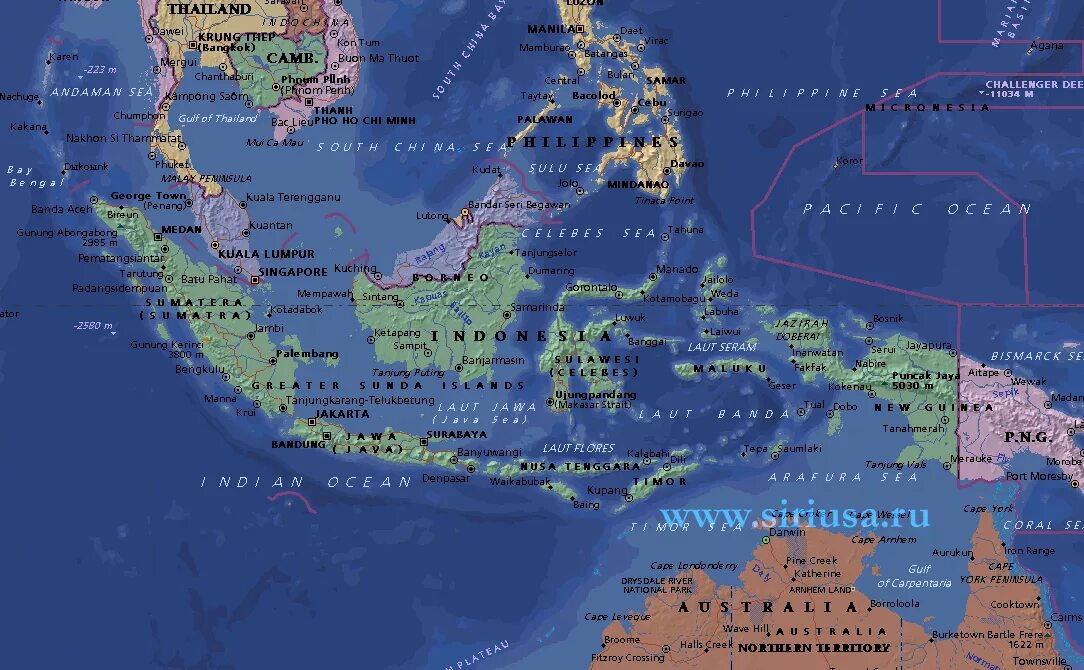 Где находятся большие зондские. Политическая карта Индонезии. Индонезия карта географическая. Где находится Страна Индонезия на карте.