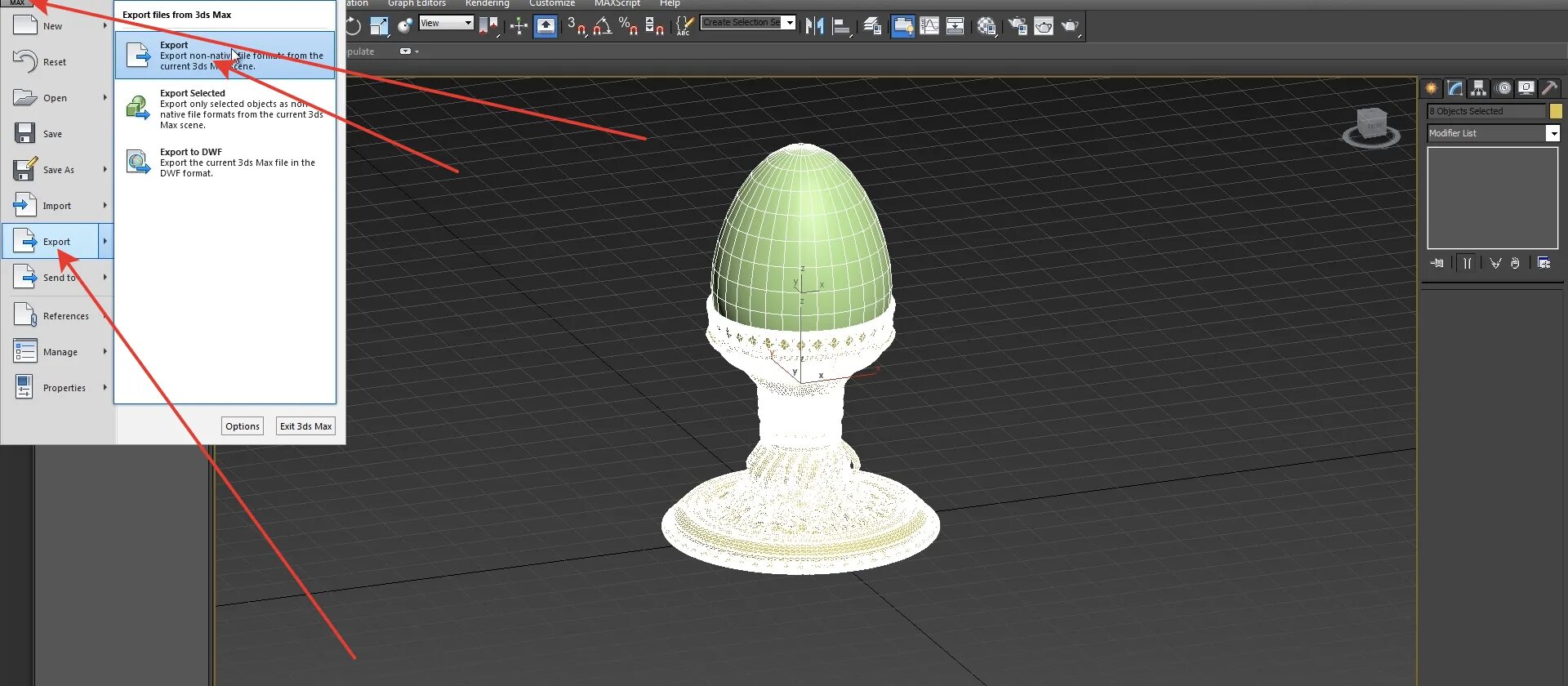 Сохранить в 3d max. Модель сопло 3д принтера в 3ds max. экспорт 3d-модели в stl-формат. модель нагревателя 3д принтера в 3ds max. детали в 3ds max.