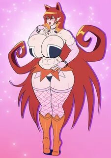 annon, ameri azazel, mairimashita! iruma-kun, 1girls, big breasts, bimbo, b...