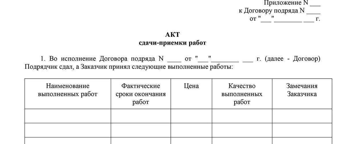 Акт строительных работ образец. Акт приема передачи выполненных работ образец. Акт приема выполненных работ образец. Акт приема-сдачи работ образец. Форма акта приема передачи работ образец.