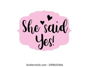 She says yes