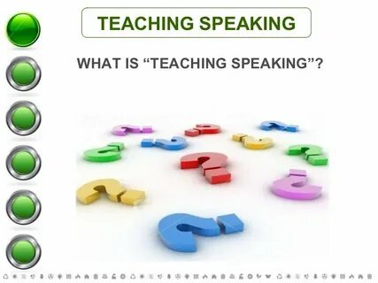 Teaching speaking