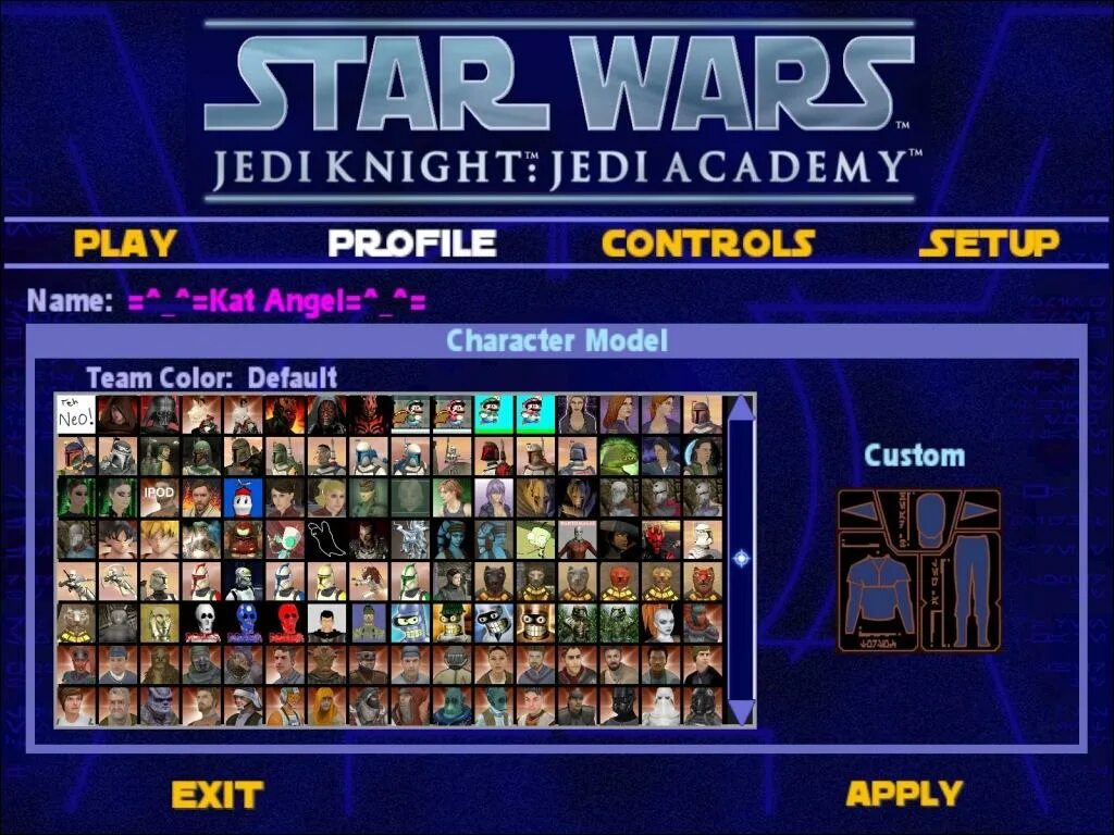 Jedi knight jedi academy mod. Star wars jedi knight jedi academy. star wars jedi knight jedi academy galactic legacy. скины на игру академия джедаев. звёздные войны академия джедае аш вентресс.