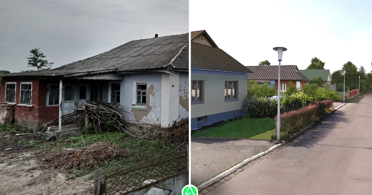 После деревне. Как могли бы выглядеть российские деревни. Деревня до и после. Русские деревни до и после. Деревня СССР.