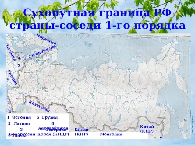 Сухопутные страны соседи. Карта России соседи России. Страны соседи первого порядка. Соседи первого порядка России. Географическое положение России соседи.