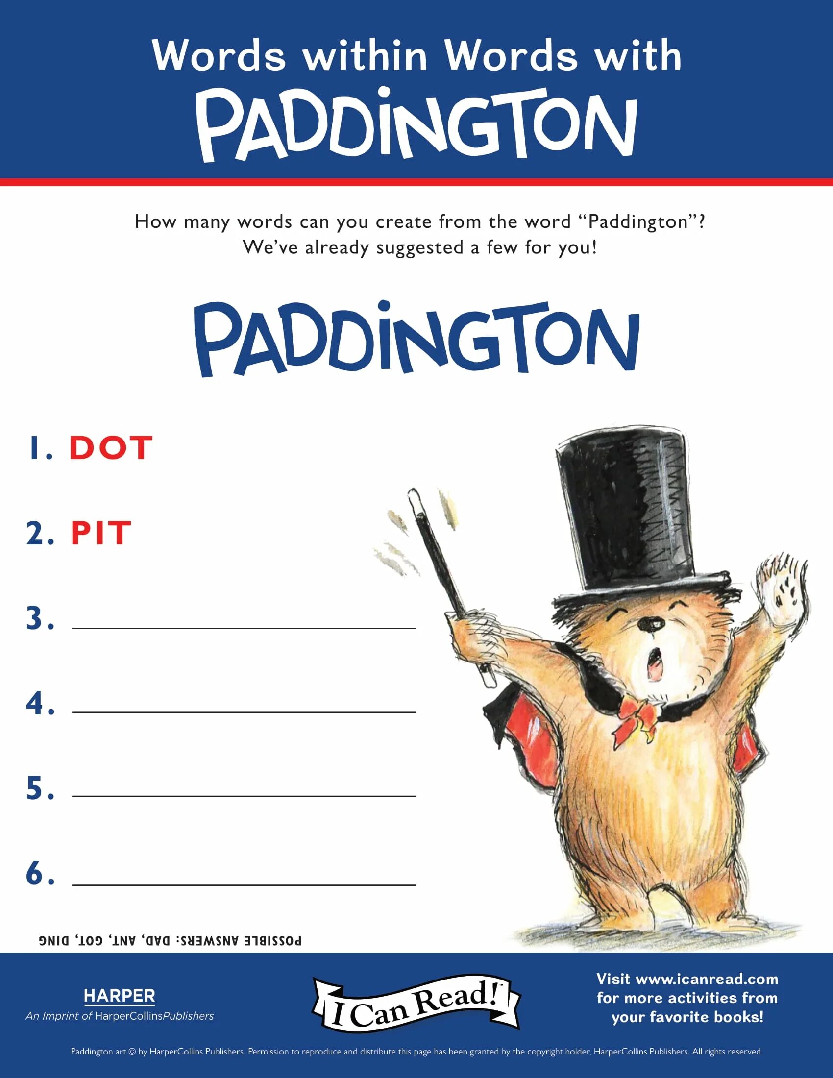 Words within words. Задания к Paddington. Паддингтон задания на английском. Paddington Bear Worksheets for Kids. Paddington Worksheets for Kids.