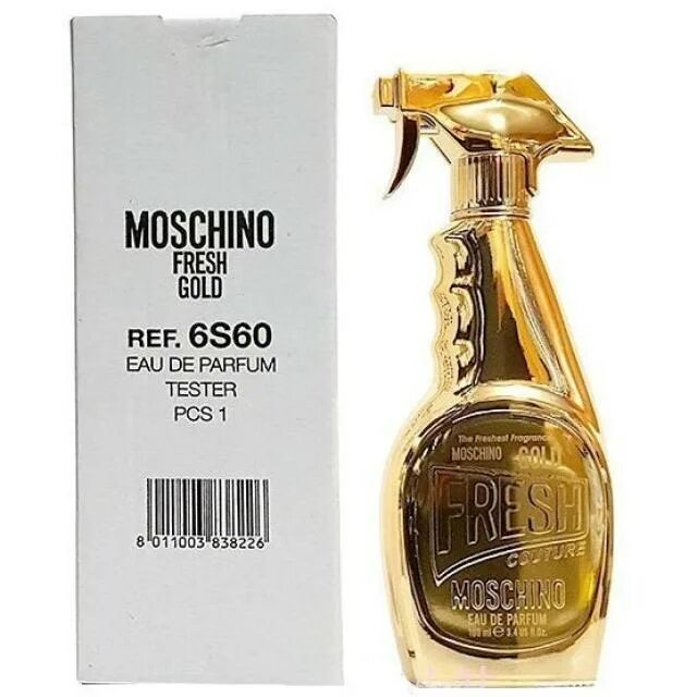 Moschino Fresh Gold EDP 100ml. Moschino Fresh Gold 100 мл. Moschino Fresh Gold Lady Tester 100ml EDP New Moschino Fresh Gold. Moschino Fresh Gold Lady Tester 100ml EDP.