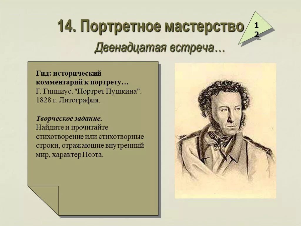 Пушкин урок 1 класс школа россии. Портрет Пушкина Гиппиус. Г. Гиппиус. "Портрет Пушкина". 1828 Г.. Портрет Пушкина со стихами. Исторический портрет Пушкина.