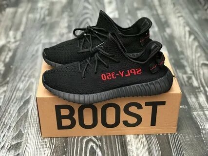 Кроссовки женские Adidas Yeezy Boost SPLY 350 Black Red