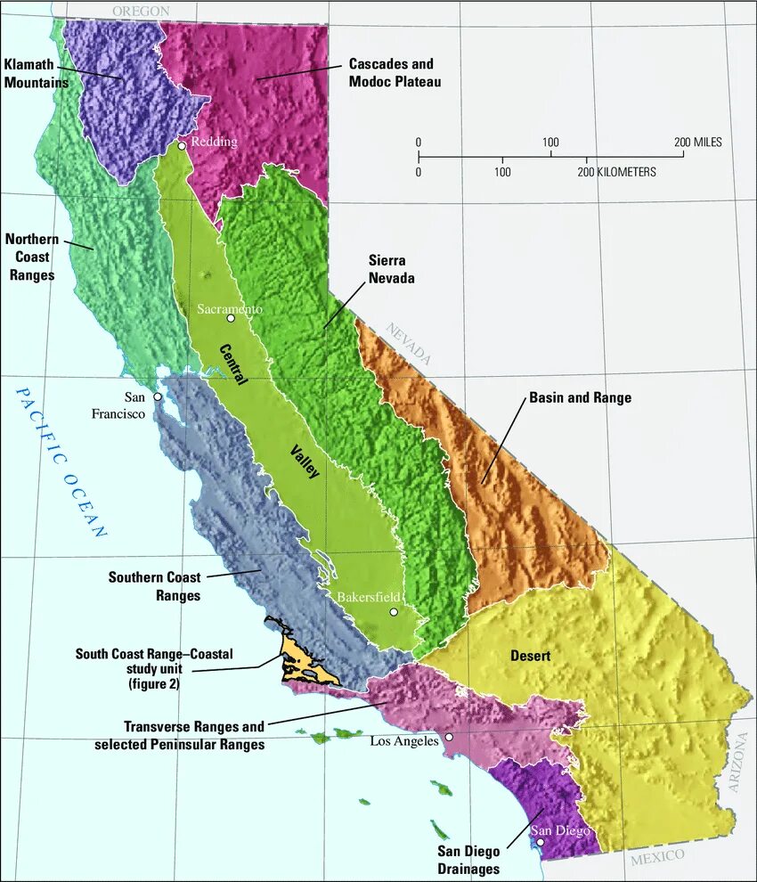Coast range. Coastal ranges. province калифорния. coastal ranges на карте. california south coast maps.