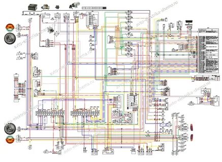 Схема электропроводки газ 3307