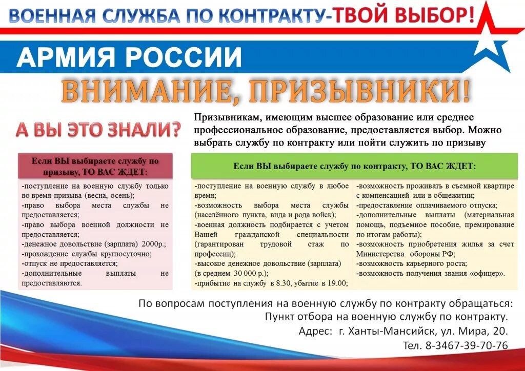 Служба по контракту агитация. Военная служба по контракту твой выбор. Памятка служба по контракту. Агитация на военную службу по контракту.